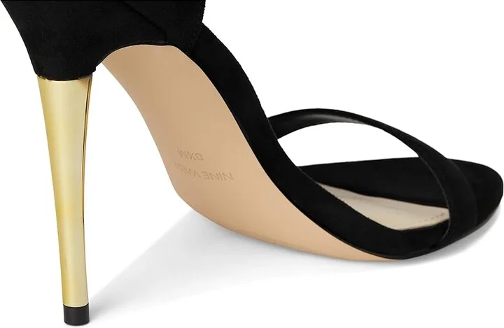 Nine West Donatela 2 Women's Sandals Black : 11 M, Suede - Image 6