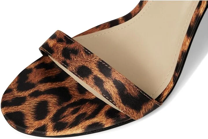 Nine West Donatela 2 Women's Sandals Leopard Satin : 5 M, Suede - Image 2