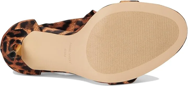 Nine West Donatela 2 Women's Sandals Leopard Satin : 5 M, Suede - Image 3