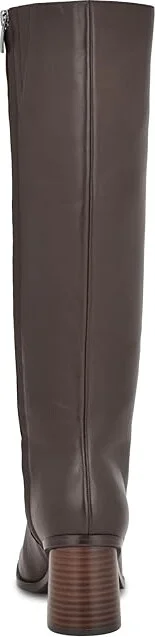 Nine West Dortha Women's Boots Dark Brown Leather : 6 M, Leather/Rubber - Image 4