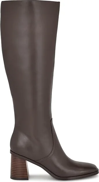 Nine West Dortha Women's Boots Dark Brown Leather : 6 M, Leather/Rubber - Image 5