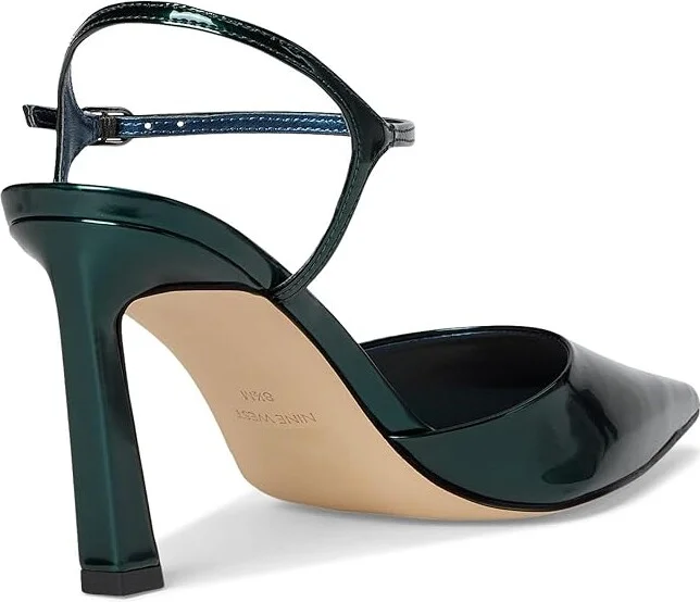 Nine West Dres Women's Shoes Teal Mirror Metallic : 7 M, Synthetic - Image 4