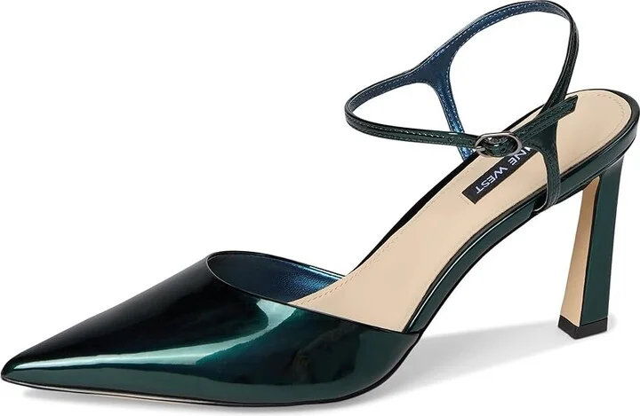 Nine West Dres Women's Shoes Teal Mirror Metallic : 7 M, Synthetic - Image 5