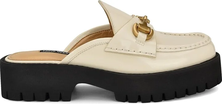 Nine West Duntal Women's Flat Shoes Cream Patent : 5.5 M, Leather - Image 5
