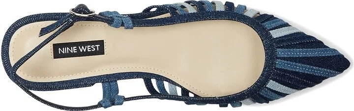 Nine West Duria Women's Shoes Blue Denim : 8 M, Leather/Rubber - Image 2