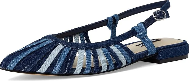 Nine West Duria Women's Shoes Blue Denim : 8 M, Leather/Rubber - Image 5
