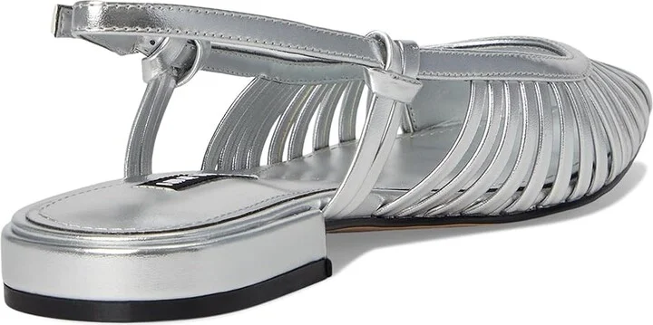 Nine West Duria Women's Shoes Silver : 5.5 M, Leather/Rubber - Image 4