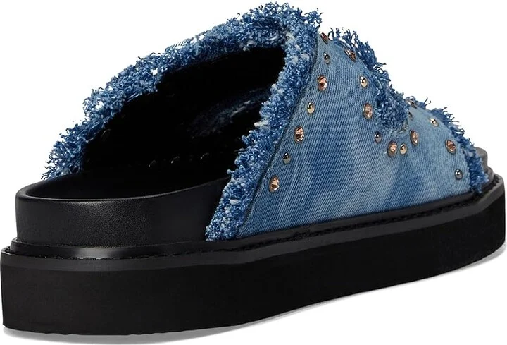 Nine West Eleny Women's Wedge Shoes Light Blue Denim : 5.5 M, Synthetic - Image 4