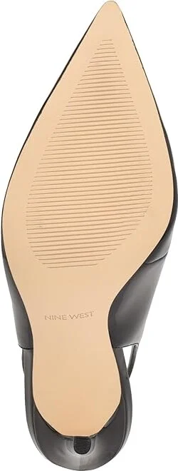 Nine West Feather High Women's Heels Black Patent : 6.5 M, Suede - Image 3