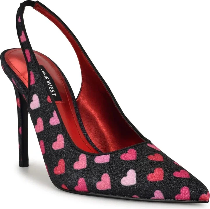 Black/Multicolor Hearts
