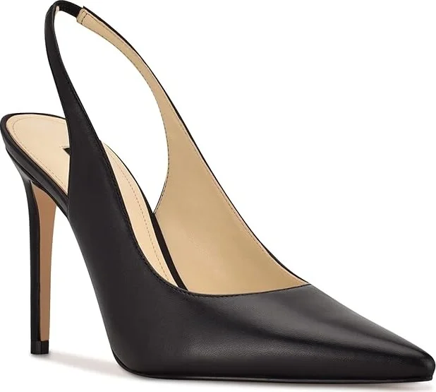 Nine West Feather Women's Shoes Black : 5 M, Leather - Image 5