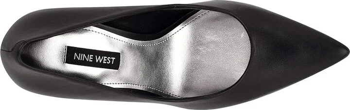 Nine West Fresh High Women's Heels Black Leather : 7 M - Image 2
