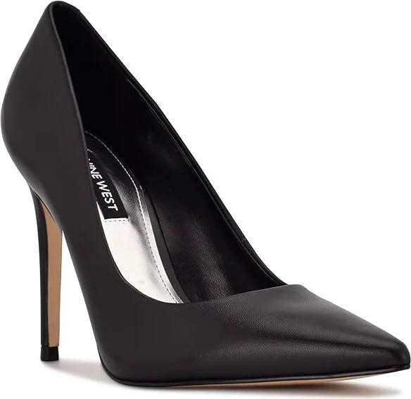 Nine West Fresh High Women's Heels Black Leather : 7 M - Image 5