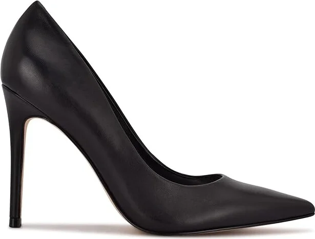 Nine West Fresh High Women's Heels Black Leather : 7 M - Image 6