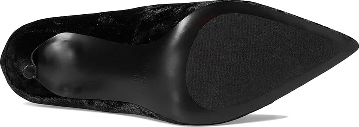 Nine West Fresh High Women's Heels Black Velvet : 10 M, Synthetic - Image 3