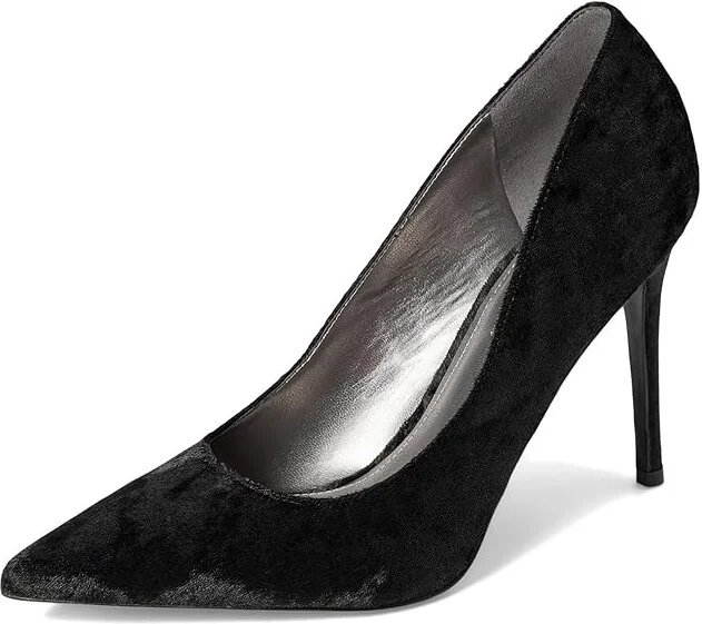 Nine West Fresh High Women's Heels Black Velvet : 10 M, Synthetic - Image 5