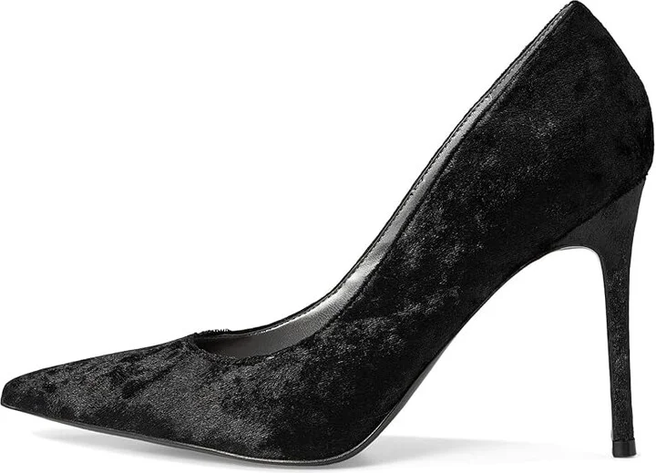 Nine West Fresh High Women's Heels Black Velvet : 10 M, Synthetic - Image 6