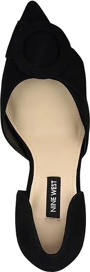 Nine West Frolly High Women's Heels Black Suede : 10 M, Leather/Rubber - Image 2