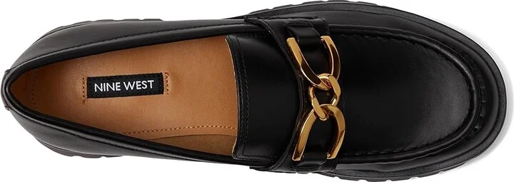 Nine West Gables 3 Women's Flat Shoes Black : 5.5 M, Leather - Image 2
