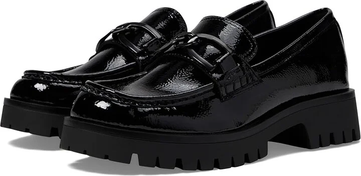 Nine West Gables 3 Women's Flat Shoes Black Patent : 5.5 M, Leather