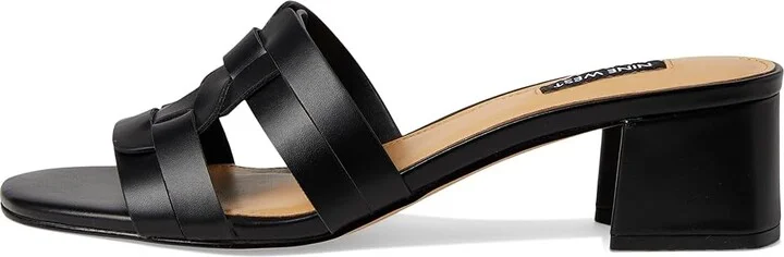 Nine West Gennie Women's Dress Sandals Black : 9 M, Leather - Image 6