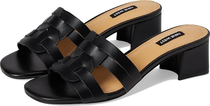 Nine West Gennie Women's Dress Sandals Black : 9 M, Leather