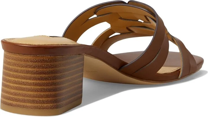 Nine West Gennie Women's Dress Sandals Medium Brown : 6 M, Leather - Image 4
