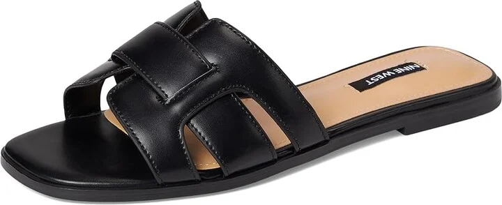 Nine West Germani Women's Dress Sandals Black : 7.5 M, Leather - Image 5