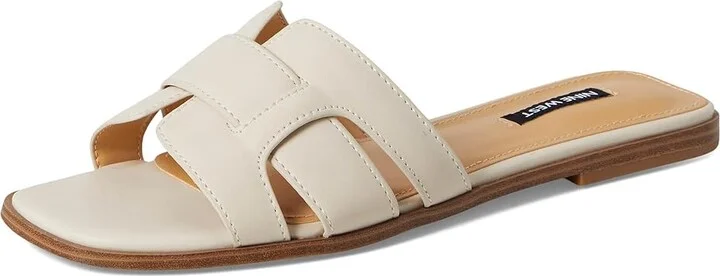 Nine West Germani Women's Dress Sandals Cream : 9.5 M, Leather - Image 5