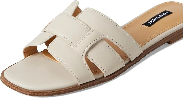 Nine West Germani Women's Dress Sandals Cream : 9.5 M, Leather - Image 7