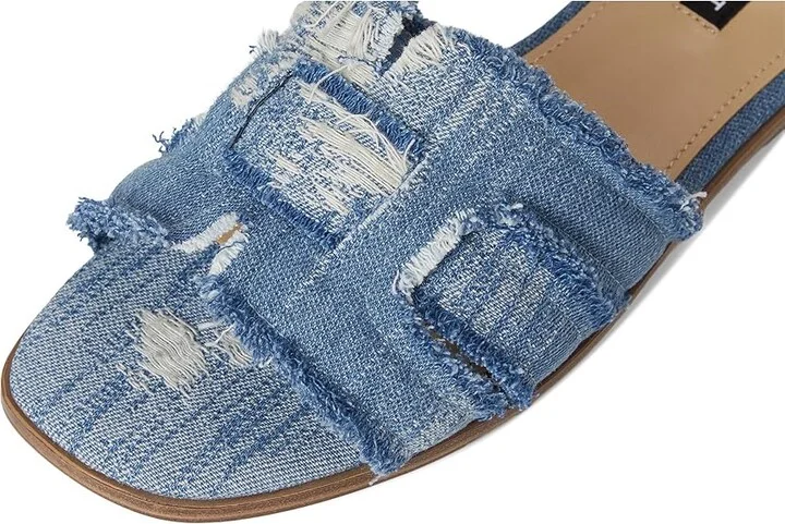 Nine West Germanny Women's Dress Sandals Blue Denim : 5.5 M, Textile - Image 7