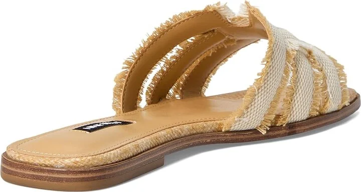 Nine West Germanny Women's Dress Sandals Natural/Cream : 8 M, Textile - Image 4