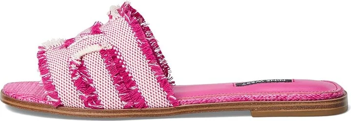 Nine West Germanny Women's Dress Sandals Pink/Natural : 9 M, Textile - Image 6