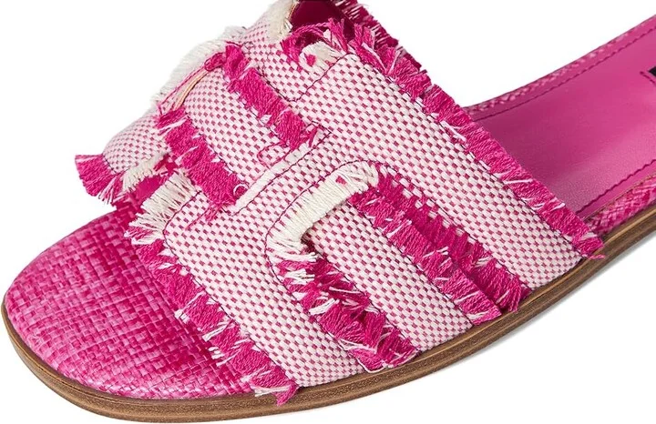 Nine West Germanny Women's Dress Sandals Pink/Natural : 9 M, Textile - Image 7