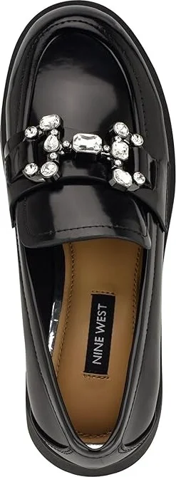 Nine West Glammy Women's Flat Shoes Black Patent : 5.5 M, Leather - Image 2