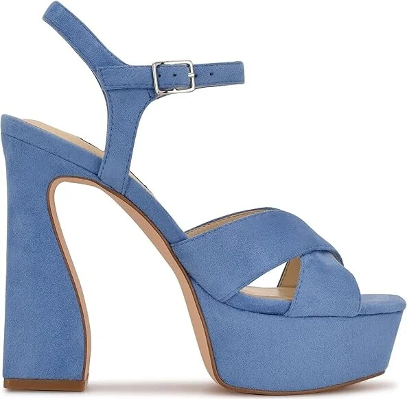 Nine West Glows 2 Women's Shoes Medium Blue Suede : 10 M - Image 5
