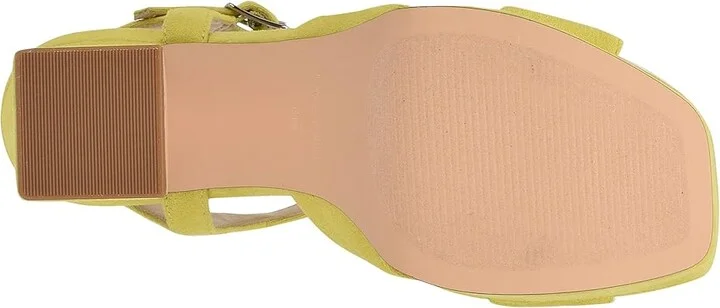 Nine West Glows 2 Women's Shoes Neon Yellow Suede : 7 M - Image 3