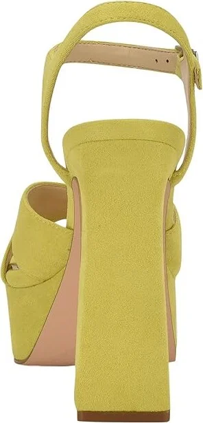 Nine West Glows 2 Women's Shoes Neon Yellow Suede : 7 M - Image 4