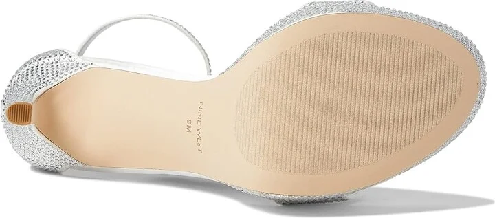 Nine West Goout 7 Women's Shoes White Satin : 8.5 M - Image 3