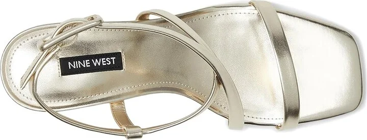 Nine West Hanni Women's Wedge Shoes Gold : 6 M, Leather/Rubber - Image 2