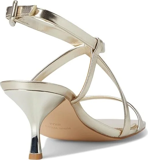 Nine West Hanni Women's Wedge Shoes Gold : 6 M, Leather/Rubber - Image 4