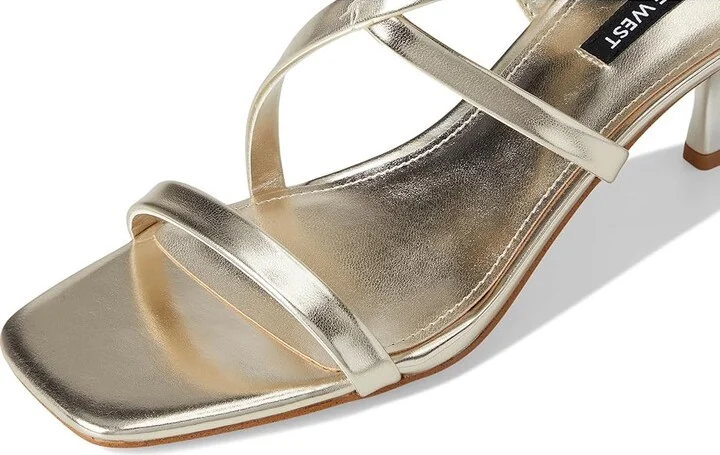 Nine West Hanni Women's Wedge Shoes Gold : 6 M, Leather/Rubber - Image 7