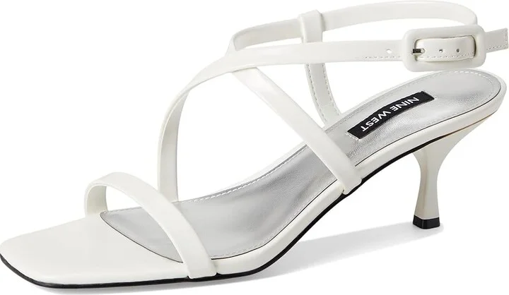 Nine West Hanni Women's Wedge Shoes White Patent : 8 M, Leather/Rubber - Image 5