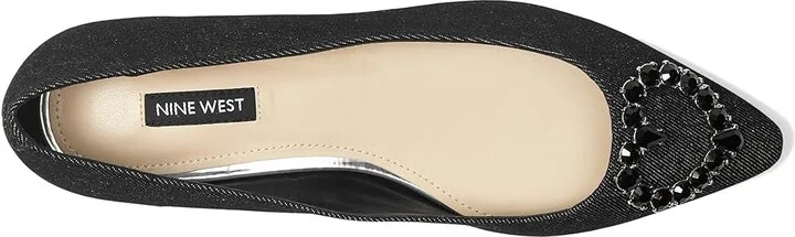 Nine West Hearts Women's Maryjane Shoes Black Denim : 6 M, Textile - Image 2