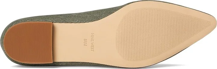 Nine West Hearts Women's Maryjane Shoes Dark Olive Denim : 8 M, Textile - Image 3