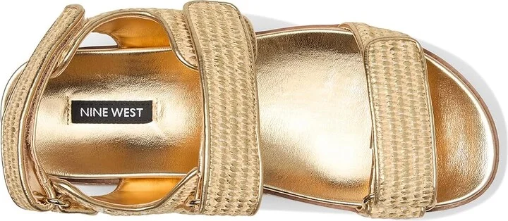 Nine West Heavin Women's Dress Sandals Gold : 7.5 M, Synthetic - Image 2