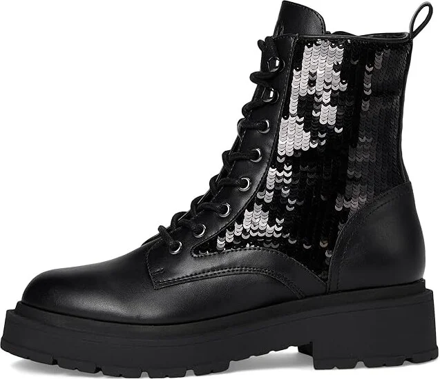 Nine West Hediy Women's Boots Black Smooth/Black Sequin : 5.5 M, Synthetic - Image 6