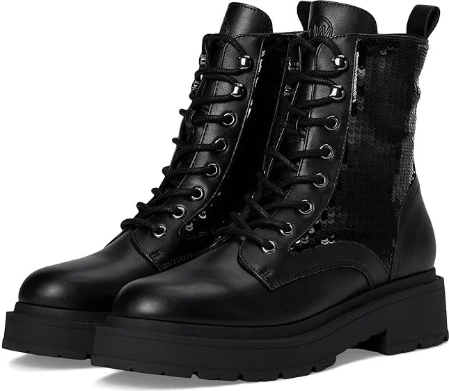Nine West Hediy Women's Boots Black Smooth/Black Sequin : 5.5 M, Synthetic