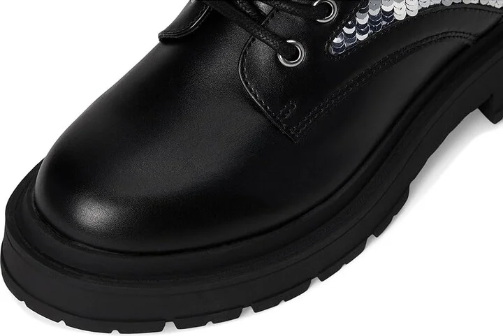 Nine West Hediy Women's Boots Black Smooth/Silver Sequin : 6.5 M, Synthetic - Image 2