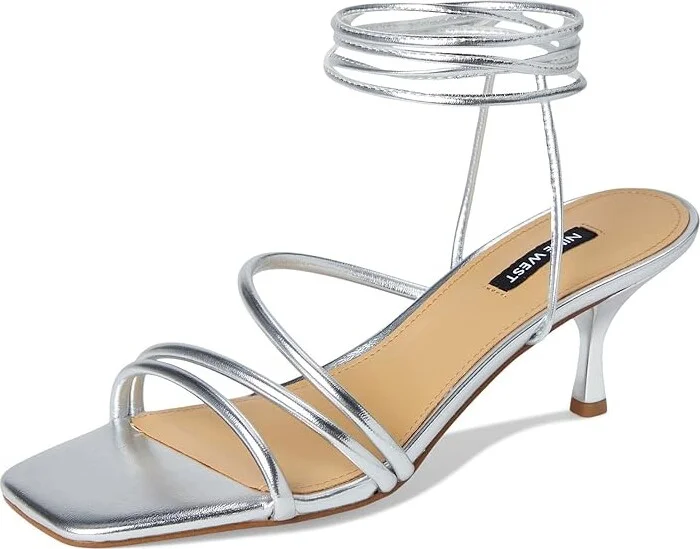 Nine West Hendy Women's Dress Sandals Silver : 10 M - Image 5